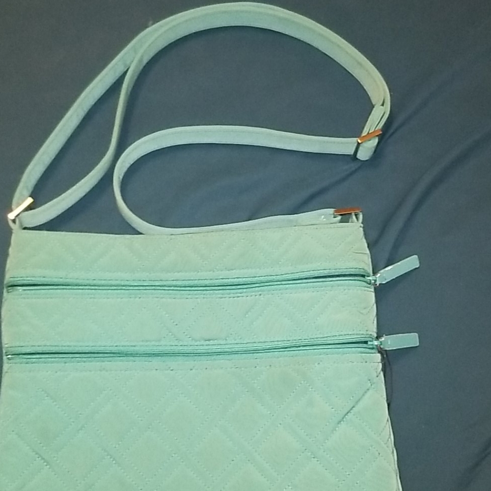 Vera Bradley teal/ tiffany blue crossbody bag